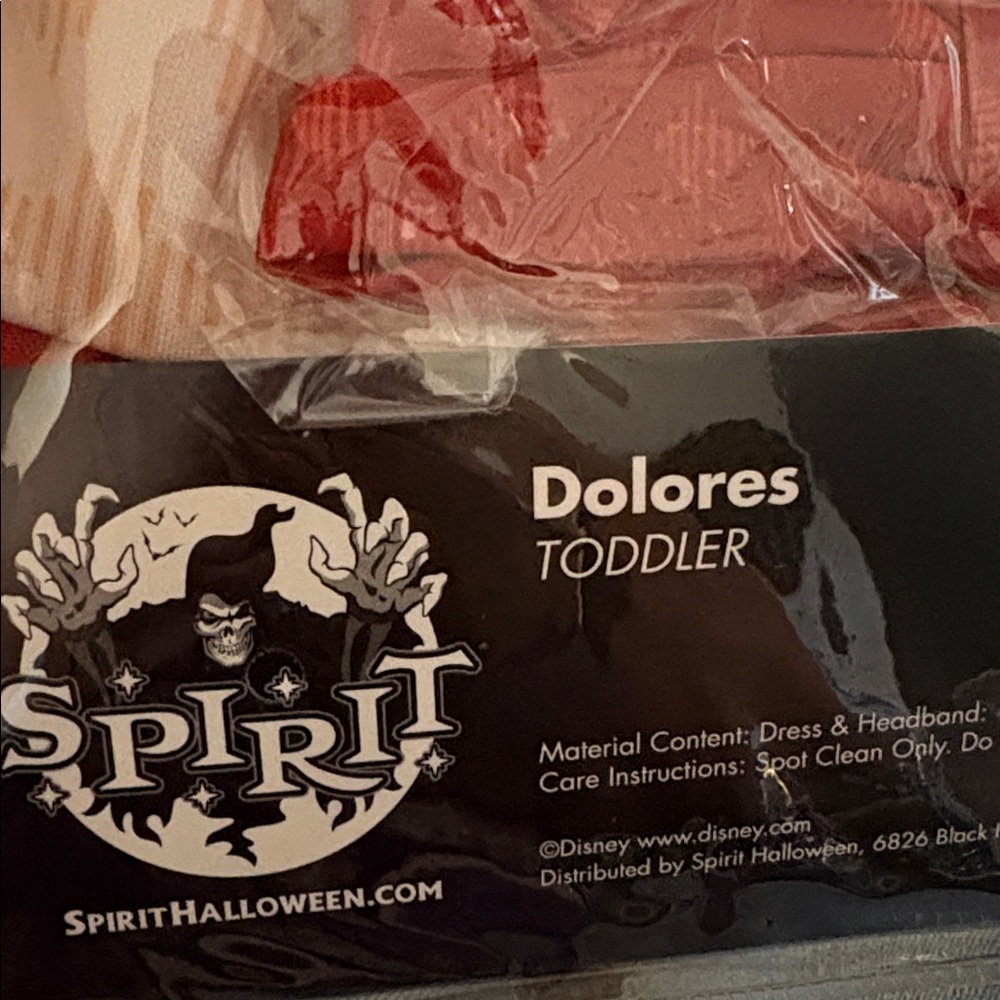 Disney Encanto Dolores Costume with Red and White - Picture 5 of 5